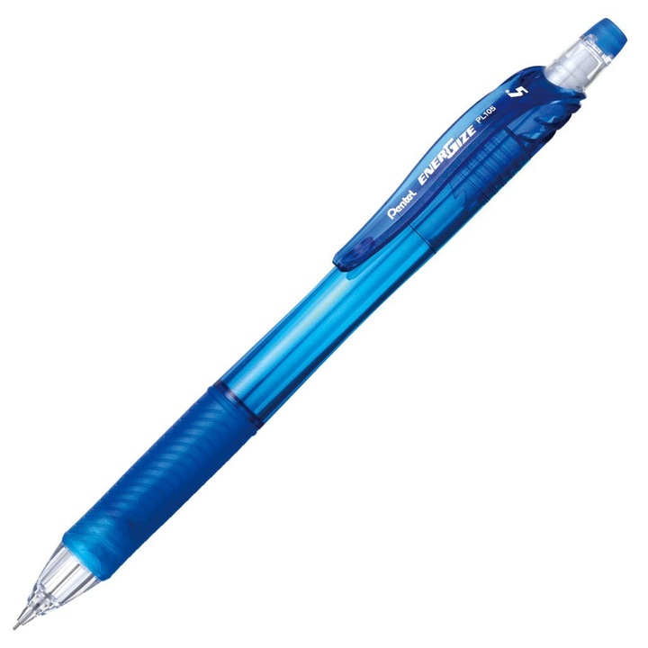 Pentel EnerGize PL105 mechanikus ceruza, kék, 0,5mm, 2 HB heggyel és radírral