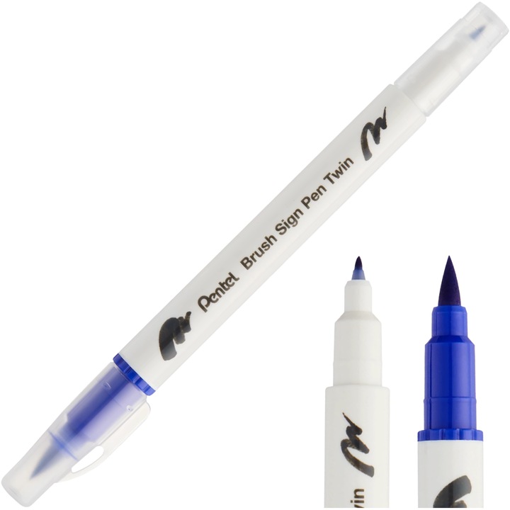 Marker, Pentel, Albastru