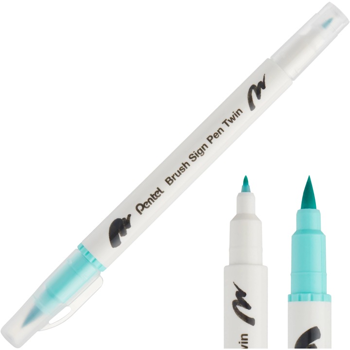 Marker, Pentel, Albastru deschis