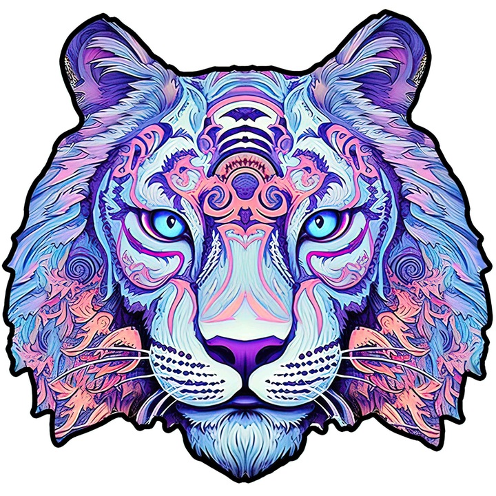 Starky puzzle, Tigris modell, 188 db, ökológiai, A3, fa