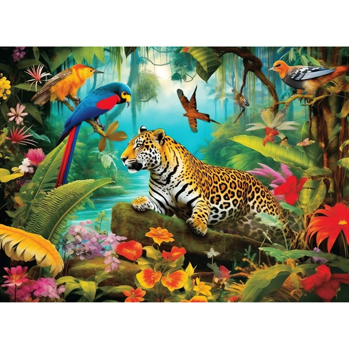 Puzzle Starky, Jungle kollekció, 262 db, ökológiai, A3, fa