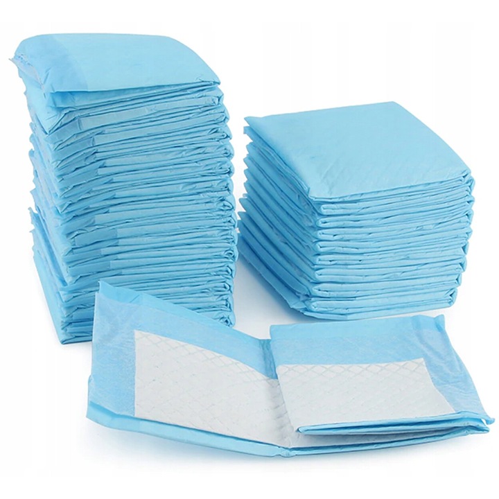 Set 100 asternuturi bebelusi ZOLTA, Asternuturi higienice, ultra absorbante, 45x35cm, alb