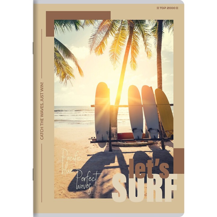 Тетрадка А5/60, ТОП ПОСТЕР, ламинирана корица, мат, многоцветен