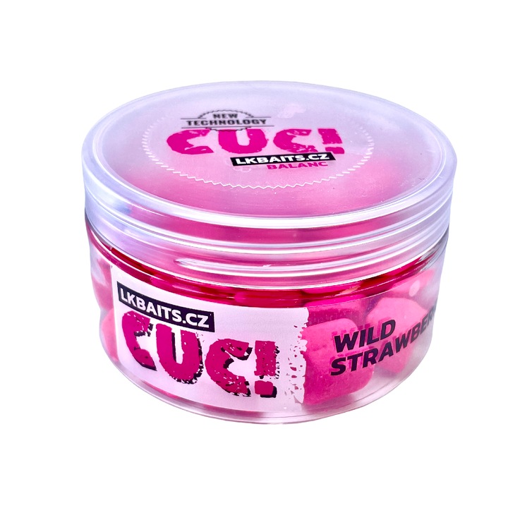 Nade si momeli, LK Baits, Nugget Balanc Fluoro, 10mm, 100ml, aroma: Capsuni salbatice