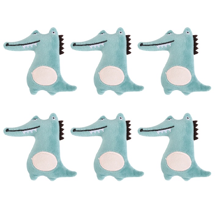 QttvbTna Комплект от 6 котешки играчки със забавен дизайн от издръжлив материал, пълни с котешка трева