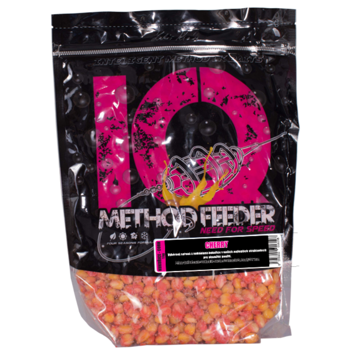 Царевични зърна, LK Baits, IQ Method Feeder, 1 кг, вкус на череша