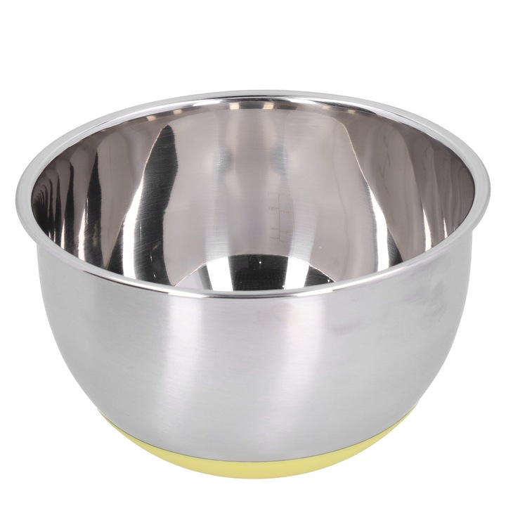 3 literes rozsdamentes acél keverőtál fedővel, Jormftte készlet, tükörhatású, könnyen tisztítható, csúszásmentes