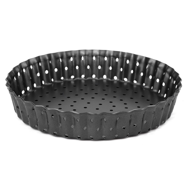 Jormftte Pizza sütő tepsi, szénacél, tapadásmentes, 5 hüvelykes