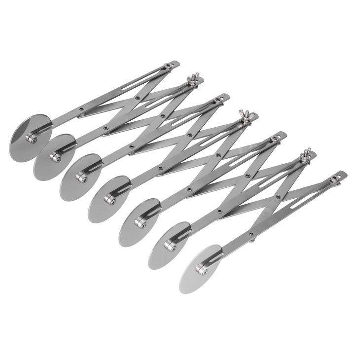 Taietor de aluat, din inox, pentru biscuiti/pizza