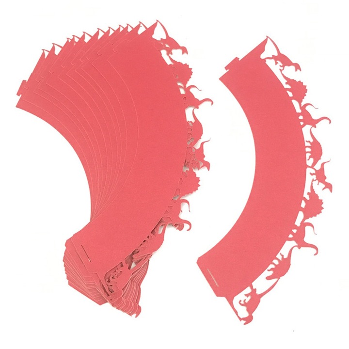 12 db süteményforma készlet, Jormftte, piros, prémium, környezetbarát anyagból