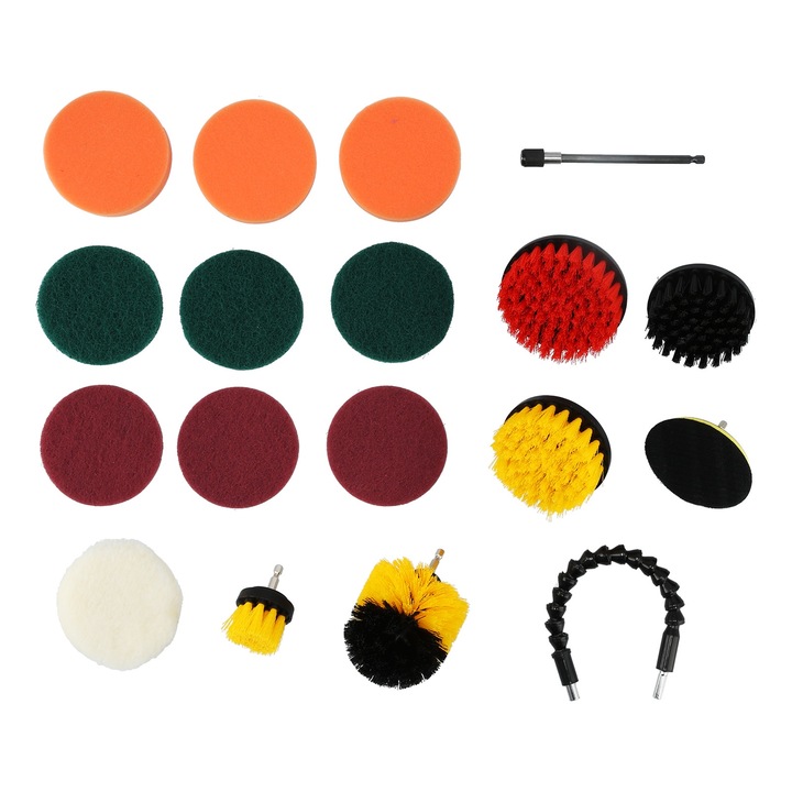 19 darabos fúrókefe készlet, Jormftte, többszínű