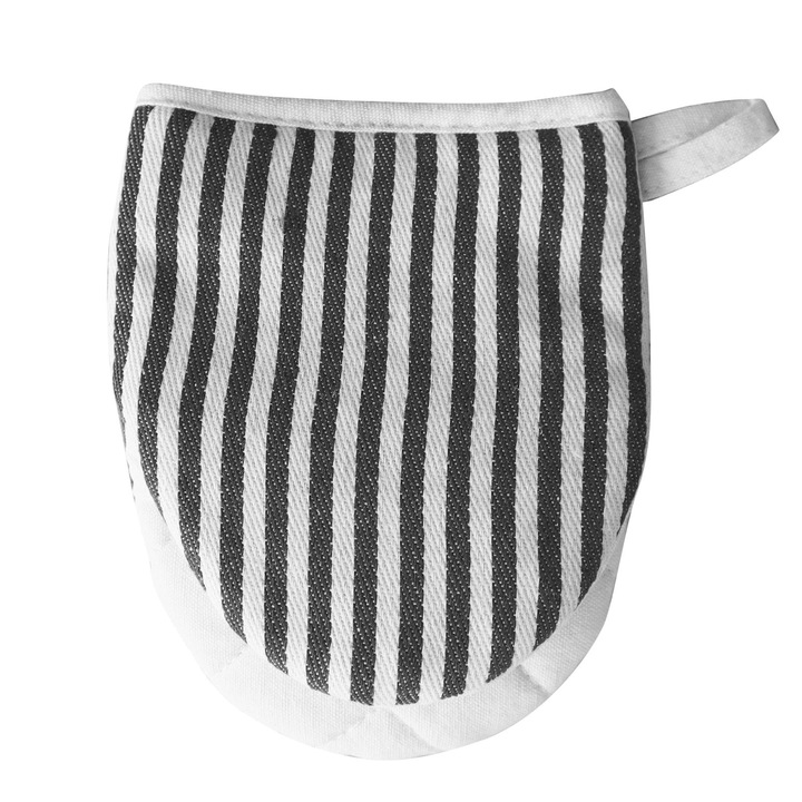 Manusi de bucatarie, Jormftte, rezistente la caldura, bumbac gros, cu design cu snur, culoare cafea