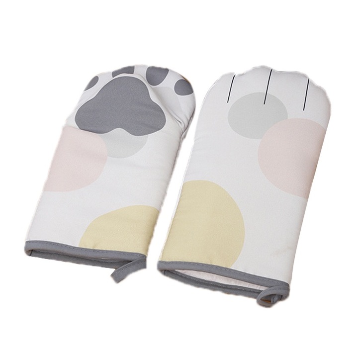 Konyhai kesztyűk, Jormftte, hőszigetelt, csúszásmentes, szürke