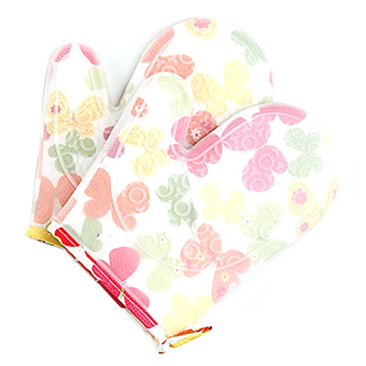 Jormftte konyhai kesztyű, hőálló szilikon, csúszásmentes, főzéshez, 1 pár, többszínű