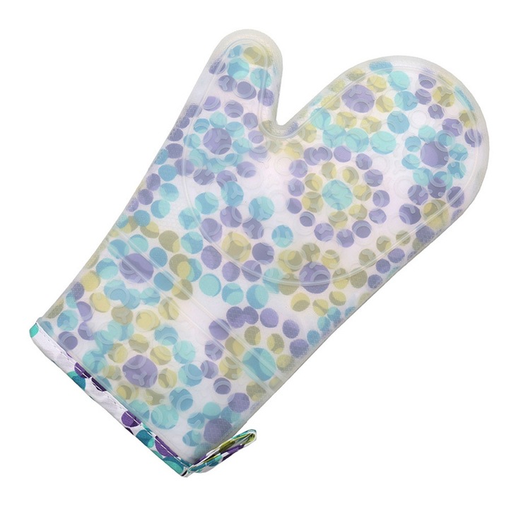 Konyhai kesztyű, Jormftte, szilikon, hőálló, lila