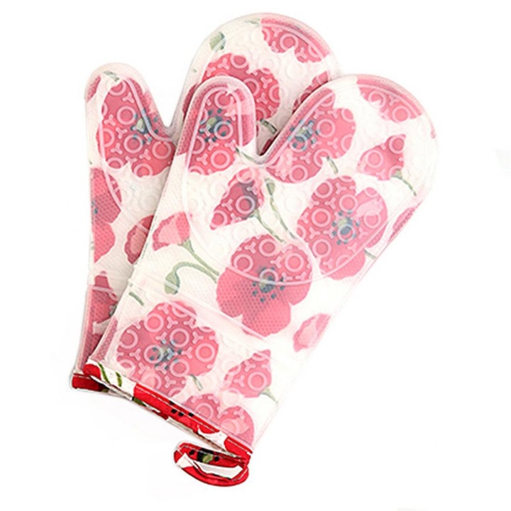 Jormftte szilikon konyhai kesztyű, hőálló, vízálló, könnyen tisztítható, szett