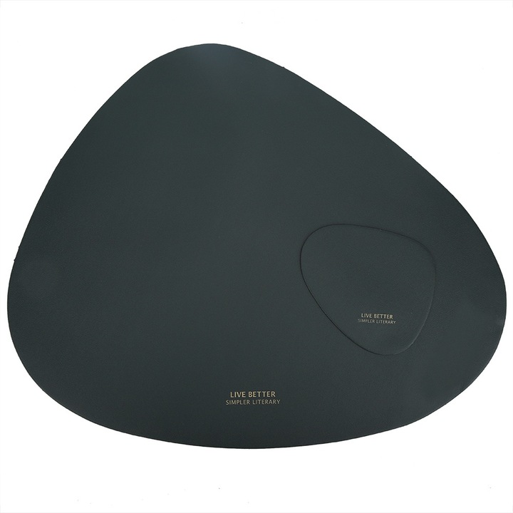 Jormftte műbőr poháralátétek, vízálló, csúszásmentes, zöld, szett