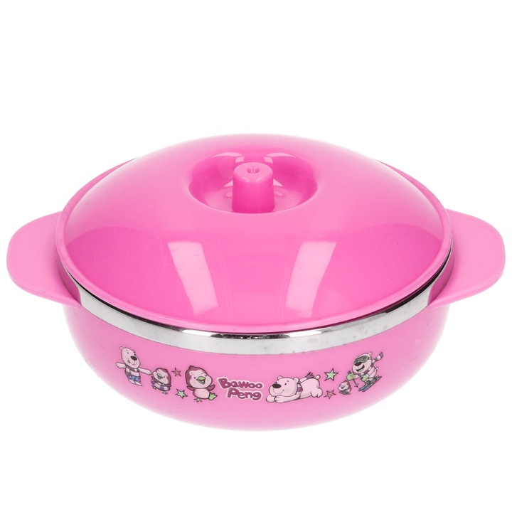 Jormftte ételhordó, készlet, újrafelhasználható bento, vízálló, rózsaszín, kis méret