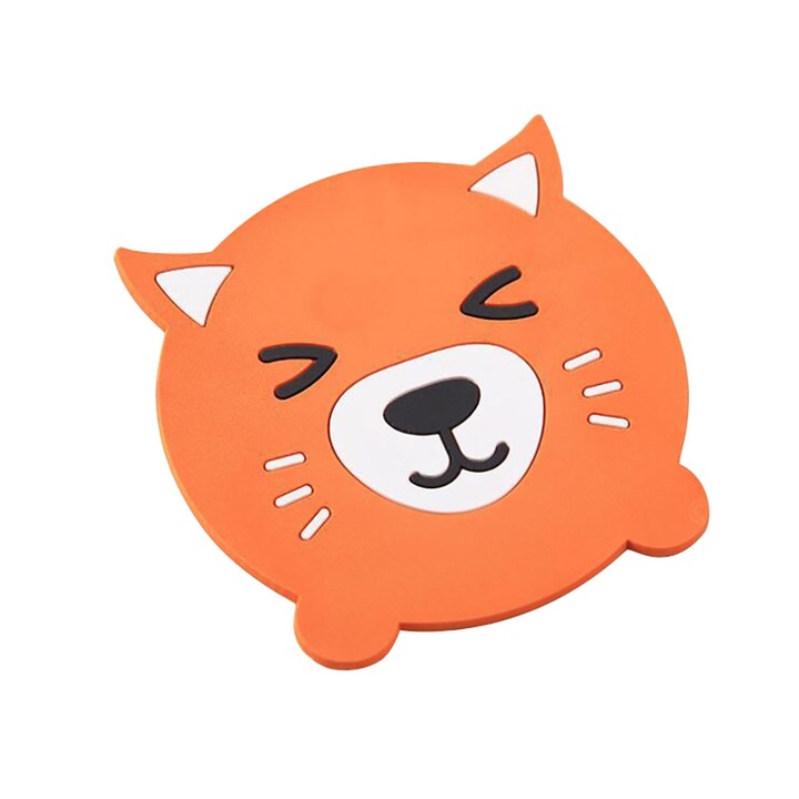 Jormftte italtartó, szilikon szigetelő alátét, rajzfilm design, hőálló, 20x20cm