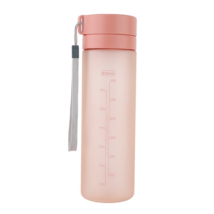 Kulacs, Jormftte, 800ml, hordozható, rózsaszín