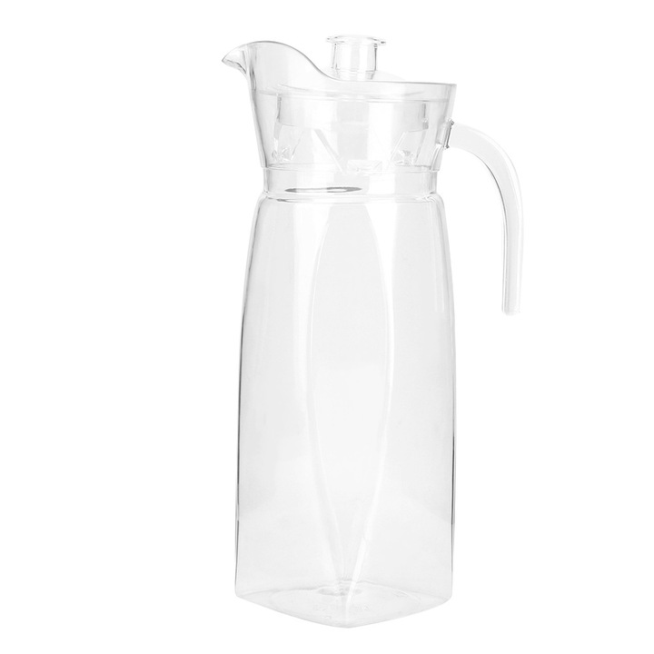 Jormftte gyümölcslé tartó üveg, 1.6L, átlátszó, V-alakú szájjal, könnyen tisztítható