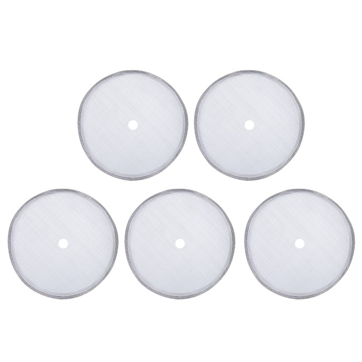 5 darabos rozsdamentes acél kávészűrő szett, Jormftte, French Presshez, 600 ml, 150 mesh, könnyen tisztítható