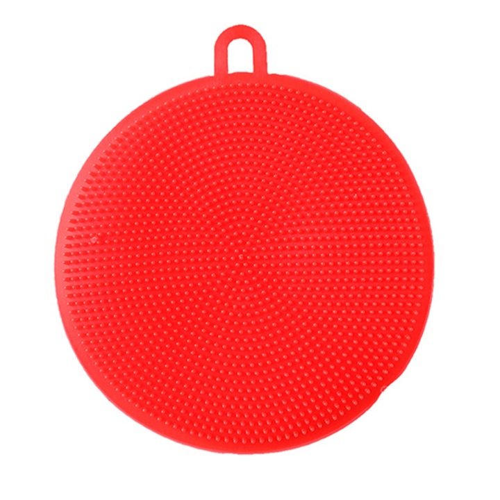 Jormftte multifunkcionális szilikon kefe, piros, 30x20cm, tisztító és hőszigetelő készlet