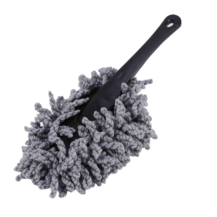 Jormftte autómosó kefe, 30 cm, szürke, mikroszálas tisztítókészlet