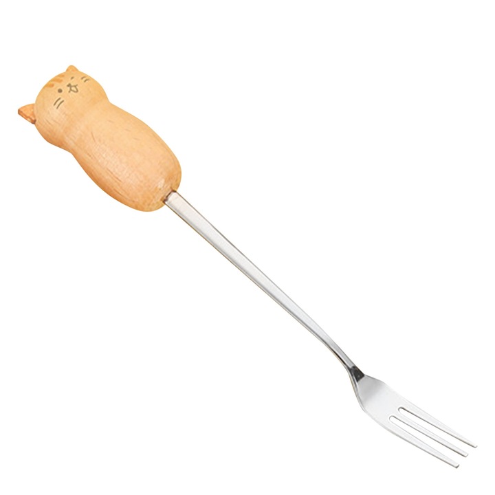 Jormftte rozsdamentes acél kávékeverő és desszertkanál, aranyos dizájn, könnyen tisztítható