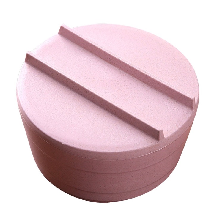 Jormftte búzaszalma tál, törésálló, antibakteriális, rózsaszín, étkészlet