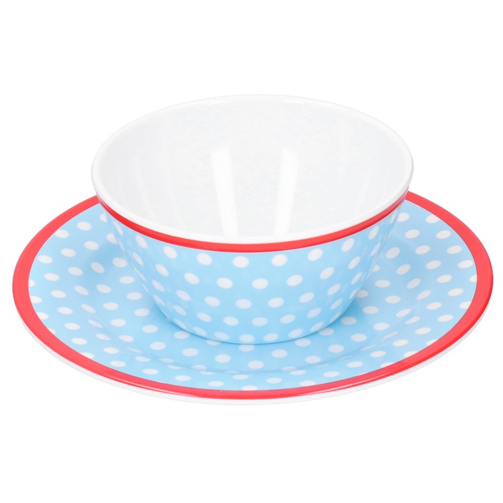 Jormftte tálkészlet, porcelán utánzat, ellenálló, könnyen tisztítható, többszínű