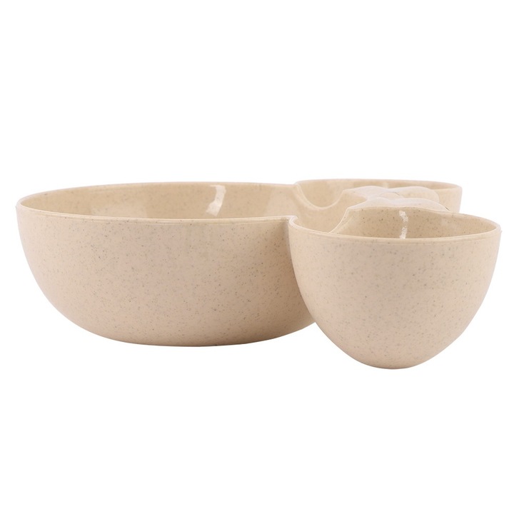 Jormftte gyerek tál, aranyos forma, bézs