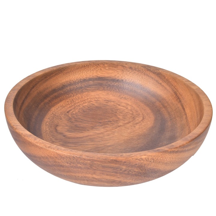 Jormftte fa tál, 25x7cm, salátákhoz, gyümölcsökhöz, levesekhez