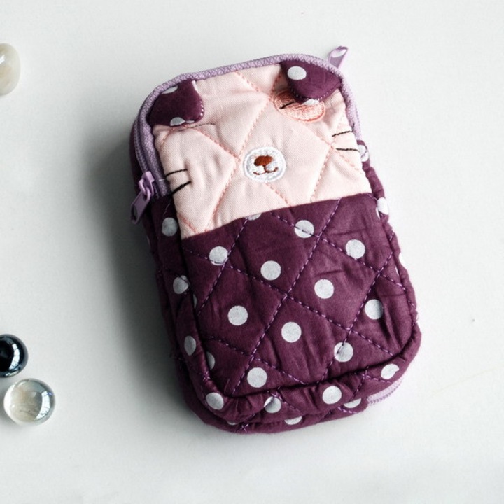 Jormftte hímzett női táska, színes kivitel 2,8x4,7x0,98 hüvelyk