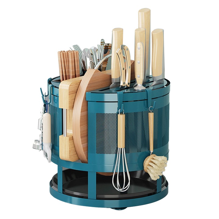 Jormftte forgó evőeszköztartó, multifunkcionális, légáteresztő kialakítás, zöld