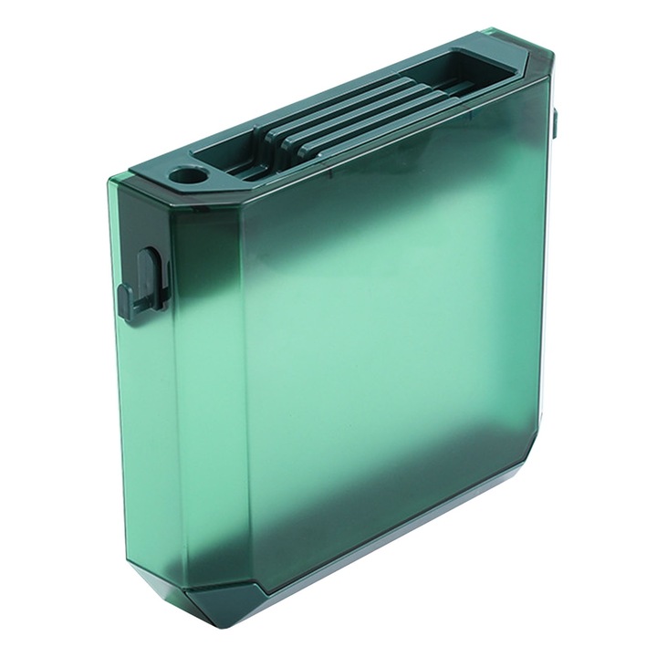 Jormftte evőeszköztartó, falra szerelhető, rekeszes, csepegtetőtálcával, zöld