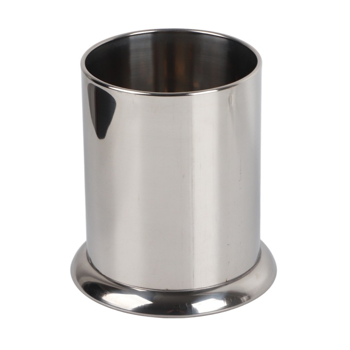 Jormftte evőeszköztároló, rozsdamentes acél, vízelvezető lyukakkal, nagy kapacitású, 30x15x10cm