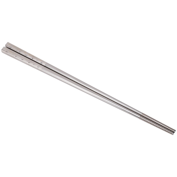 Jormftte rozsdamentes acél evőpálcika szett, gravírozott mintával, könnyen tisztítható, 2 darab