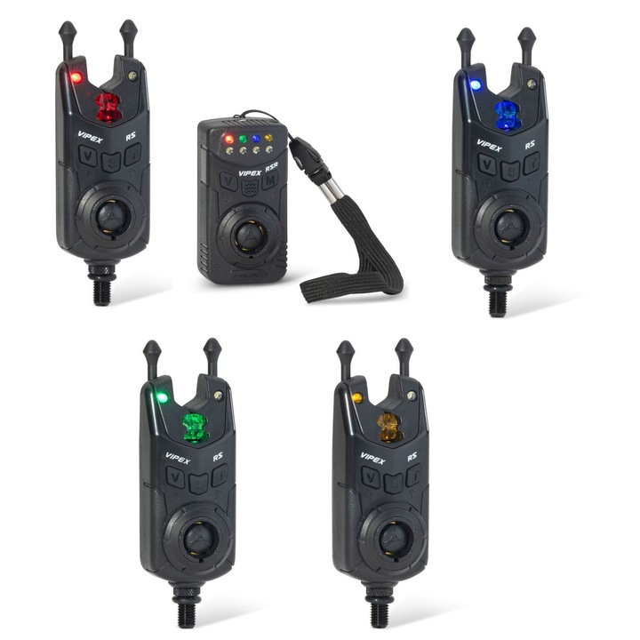Set de avertizoare Saenger Vipex RS 4+1, 6 nivele volum, rezistent la apa, functie de noapte