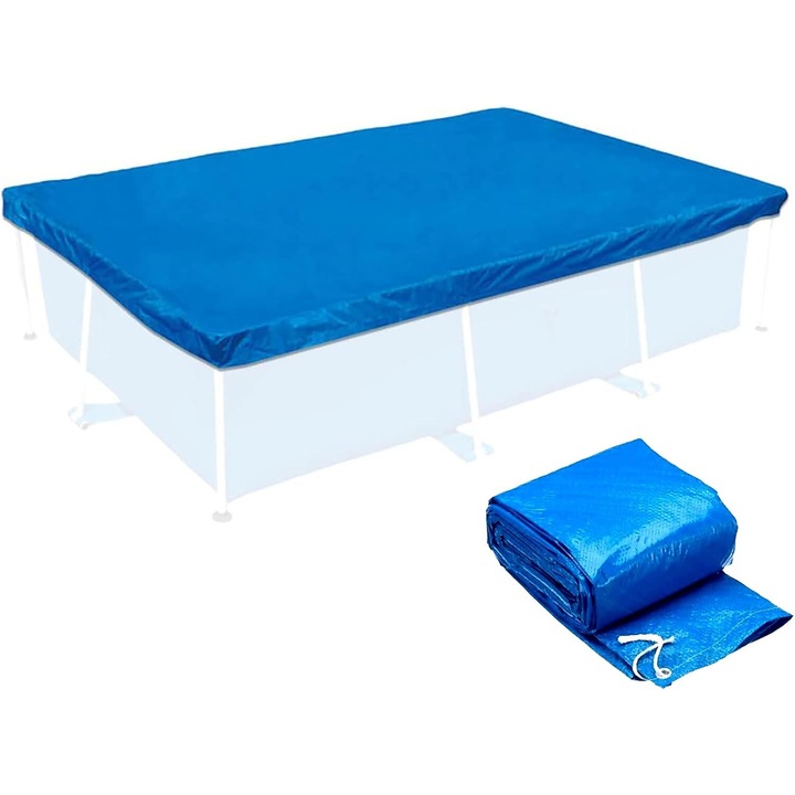 Покривало за надземен басейн, AMRINUGL, UV устойчив материал, водоустойчиво, за правоъгълни басейни, различни размери