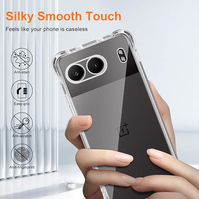 Husa pentru OnePlus Nord 4 Anti-Shock 1.5mm reinforced 4 corners cu protectie lentile transparent