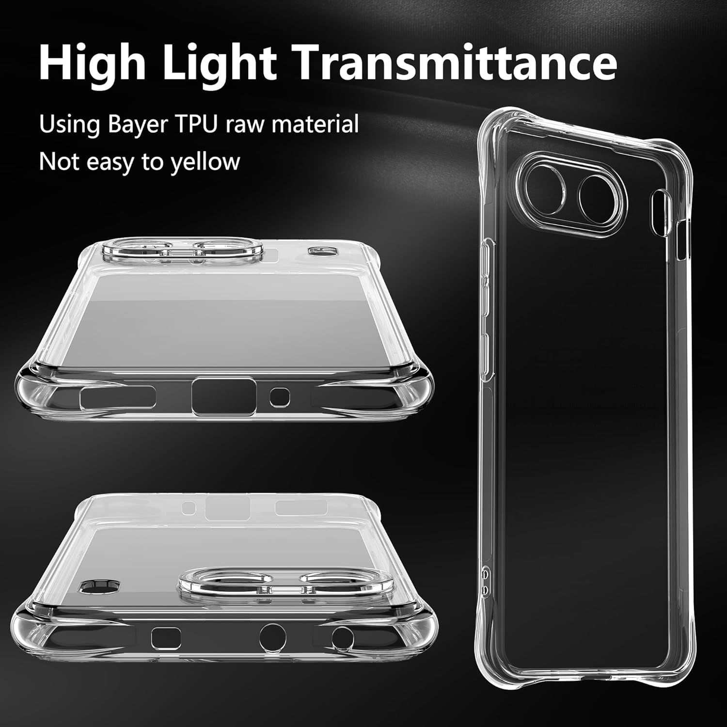 Husa pentru OnePlus Nord 4 Anti-Shock 1.5mm reinforced 4 corners cu protectie lentile transparent
