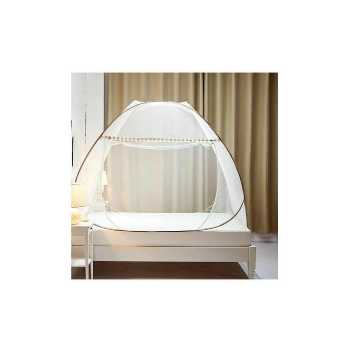 Cort plasa anti-insecte Enforose, extra mare, protectie naturala, design pliabil, 100x190x100cm