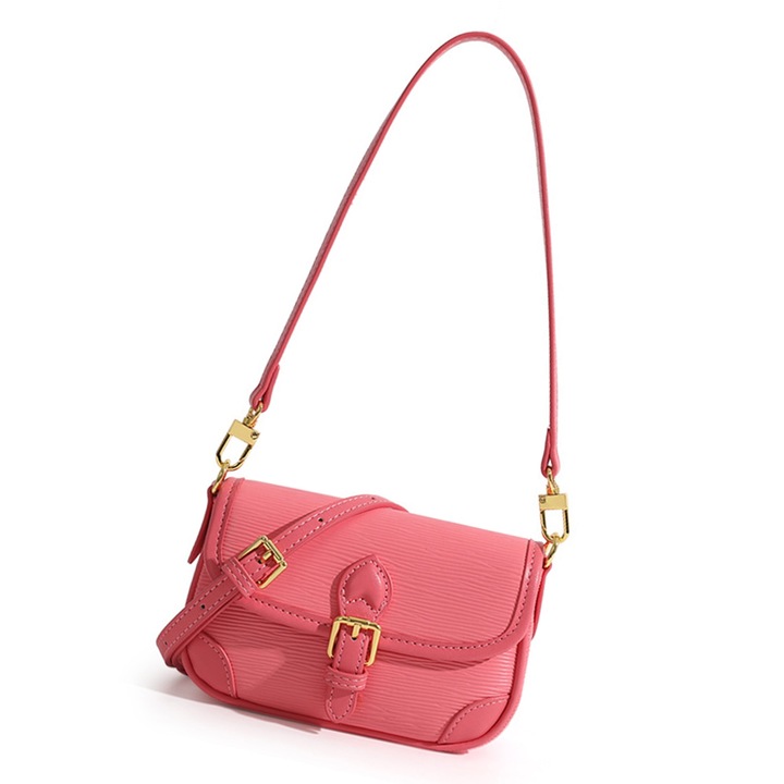 Női messenger táska, Longziming, piros, poliuretán