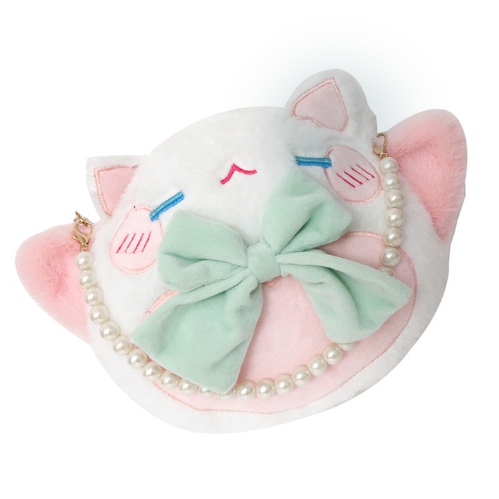 Női válltáska, Longziming, plüss, többszínű