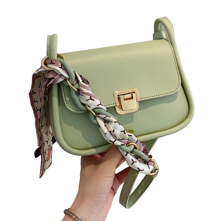 Női válltáska, Longziming, ökológiai bőr, többszínű