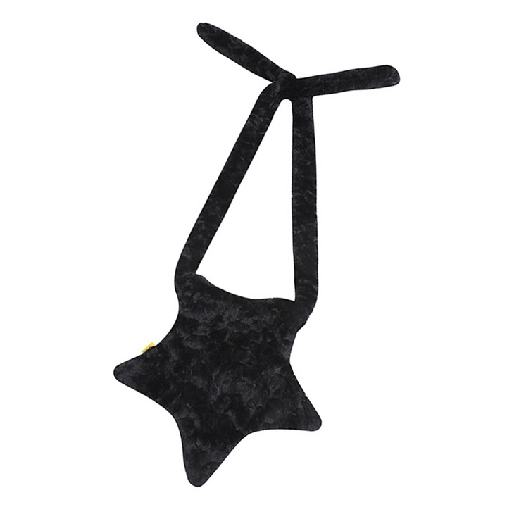 Csillag alakú táska, Longziming, gyapjú, fekete