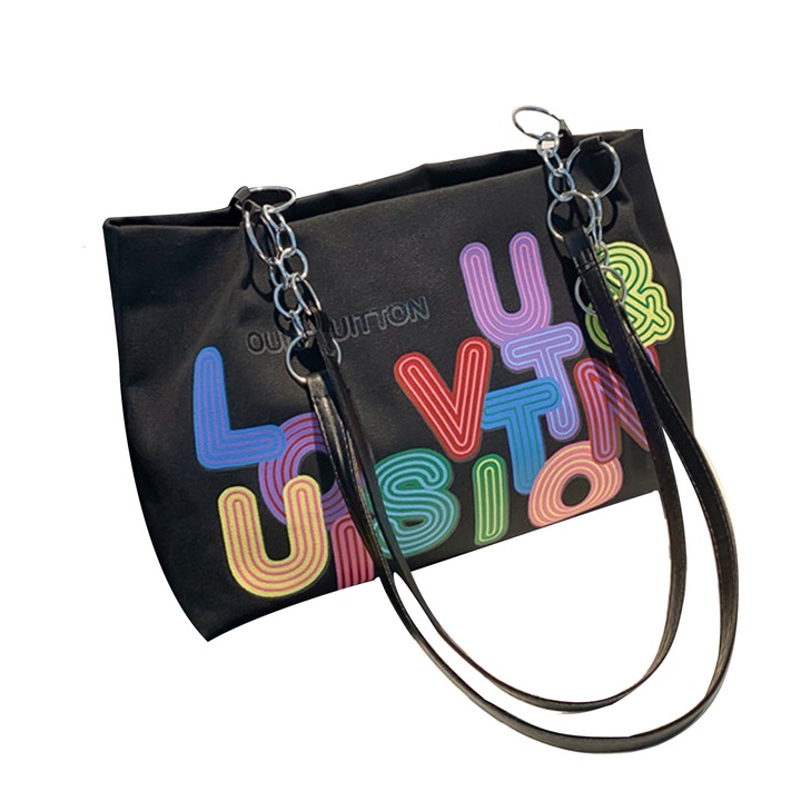 Női válltáska, Longziming, vászon, többszínű