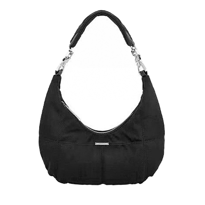 Női táska, longziming, bársony, fekete