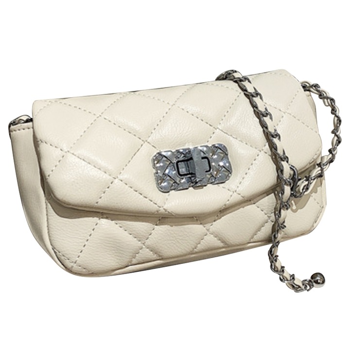 Női válltáska, longziming Ökológiai bőr, Fehér